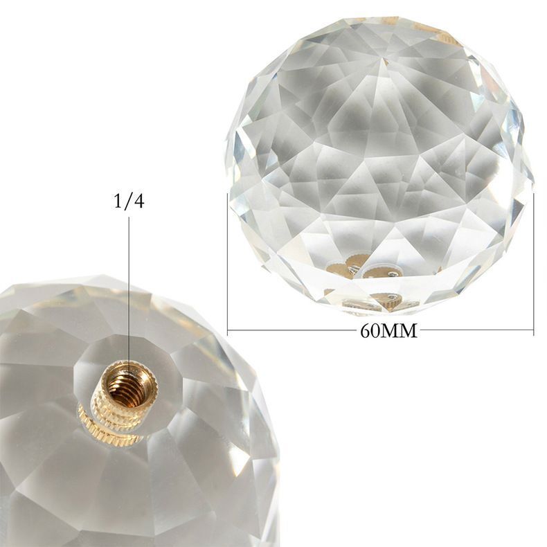 Photography Triangular Prism Rainbow Crystal Ball Square Glass Blur Len 130x30mm