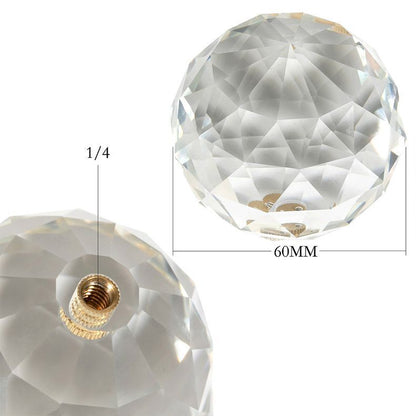 Photography Triangular Prism Rainbow Crystal Ball Square Glass Blur Len 130x30mm