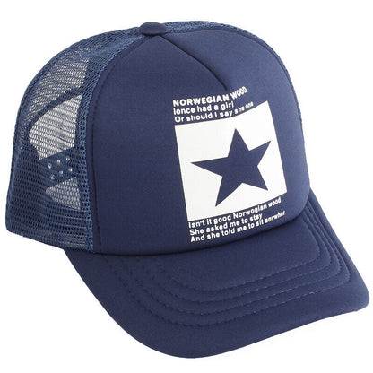 Mens Trucker Hat Mesh Baseball Cap Snapback Adjustable Hip Hop Flat Solid Blank