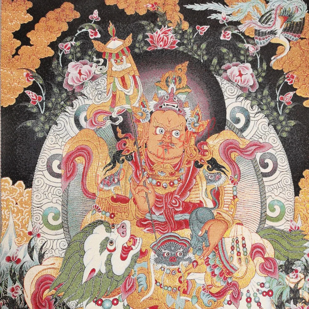 Religious Thangka Decorative Portraits The King of Wealth Recruit Wealth Mascot