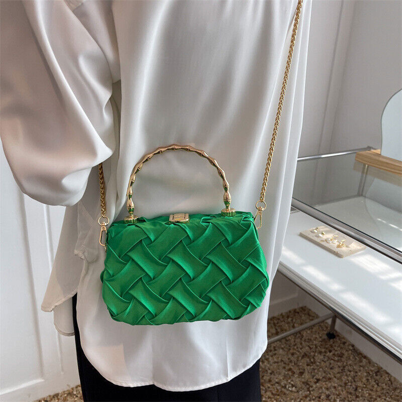 New fashion casual woven personality niche handheld crossbody box bag