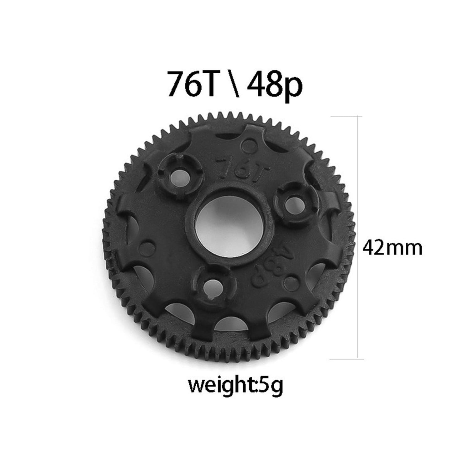 5 Pcs Gears Durable For TRAXXAS Bandit Rustler Stampede Slash 2wd 1/10 RC Car