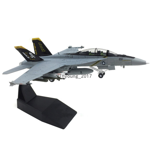 1/100 US McDonnell Douglas F/A-18F Super Hornet Fighter Diecast Airplane Model