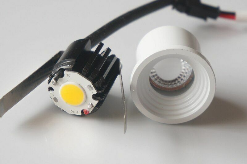 Mini LED Cabinet Light 3W 6W COB Downlight AC85V-265V Spot Lamp White Warm 28mm