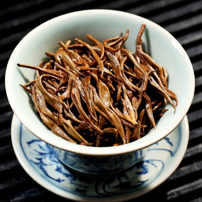 250g 2023 Yunnan Golden Spiral Black Chinese Tea Dianhong Red Single Bud Tea