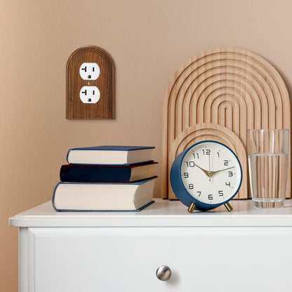 4 Pcs Walnut Wood Light Switch Cover Brown Outlet Covers Wall Plate Decorative B