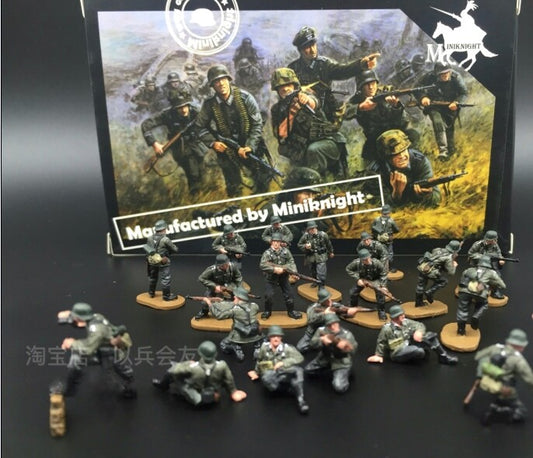 1/72 21Pcs German Army World War II Combat Team Soldiers Model