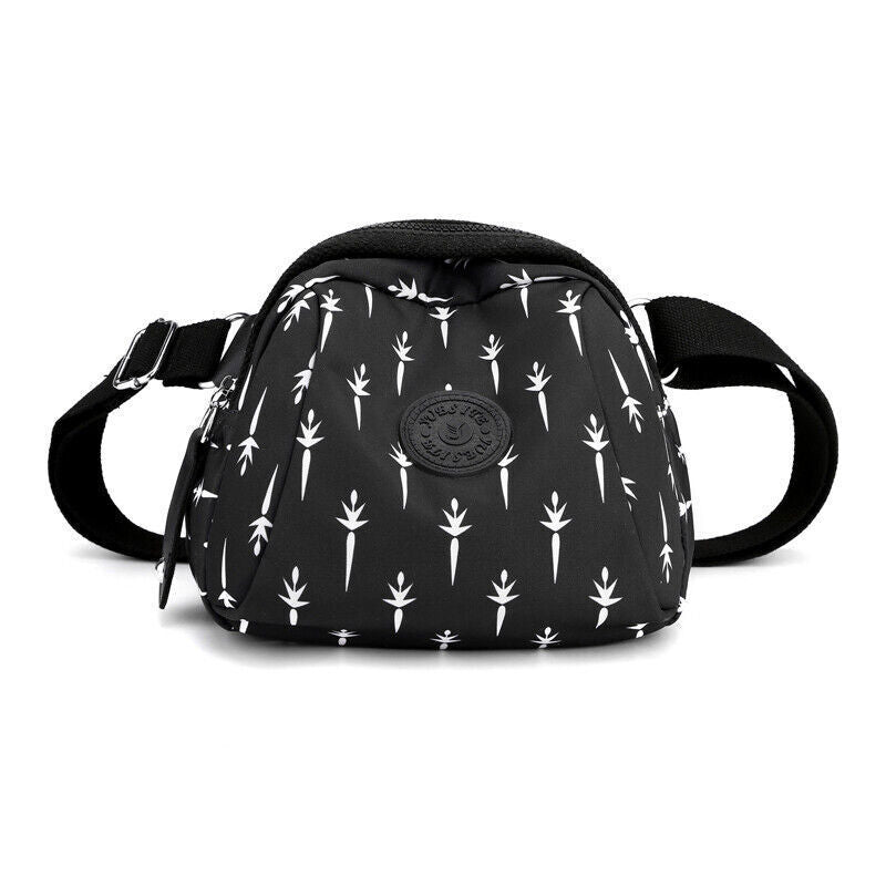 Women Shoulder Messenger printing Bag Nylon Oxford Lightweight Zipper