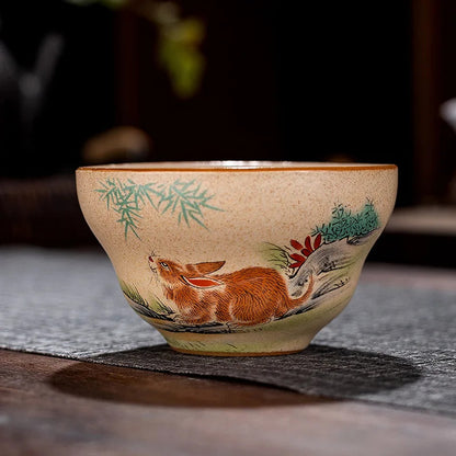 Chinese Zodiac Porcelain Teaware Tea Ceremony Teacup Kungfu Tea-tasting Cup