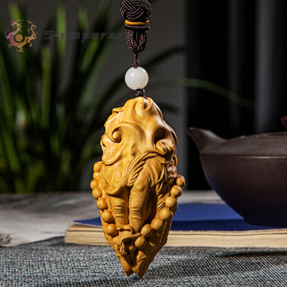 7.5 X 4 X 3.2 CM Boxwood Carving Figurine Netsuke : Hands Praying