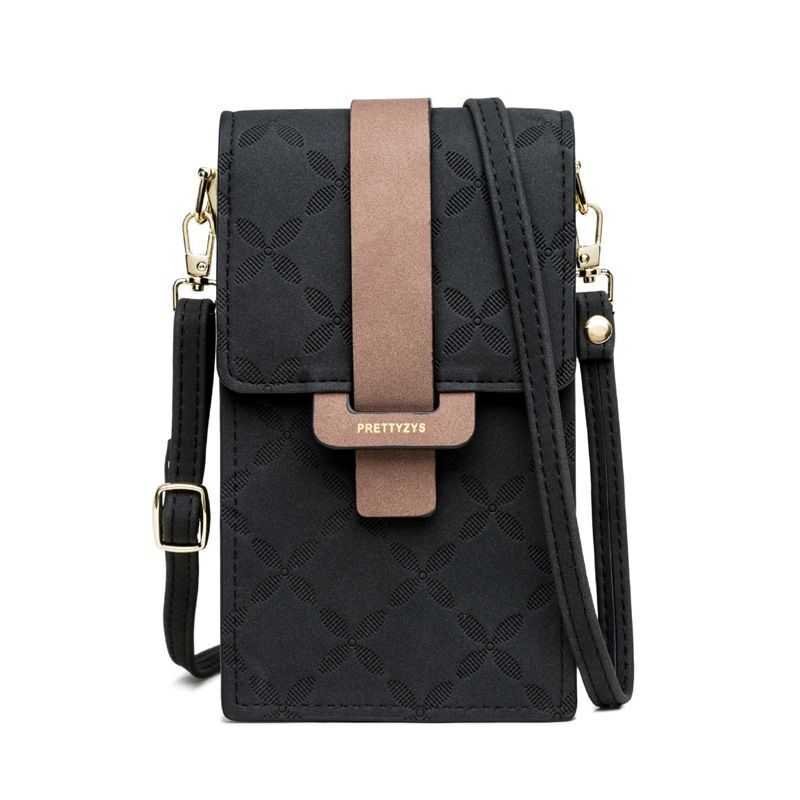 Wallet Flower Petals Plaid Shoulder Bag Messenger Flap Purse Multi-Card Holder