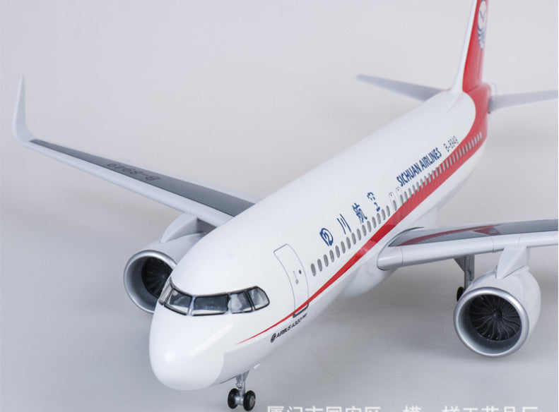 1:80 47CM SICHUAN AIRLINES AIRBUS A320neo Airplane Landing Gear Resin Model