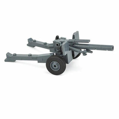 Military Weapon Gun WW2 Gun Cannon German Soviet Soldier Building Blocks Toy DIY