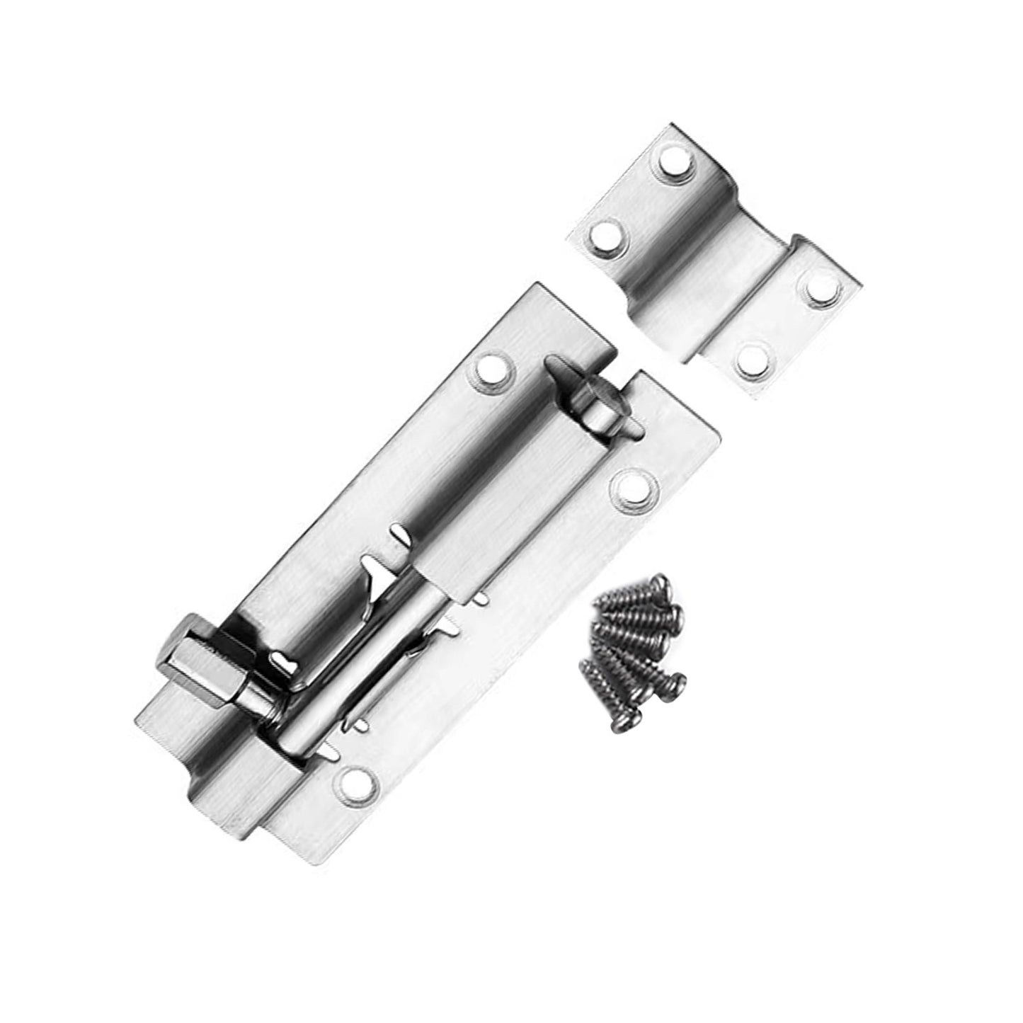 2/3/4/5" Stainless Door Latch Sliding Bolt Latch Hasp Staple Gate Safety Lock