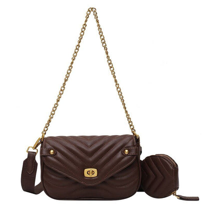 Crossbody Bags Handbag Women Embroidery Thread Chain Shoulder Bag