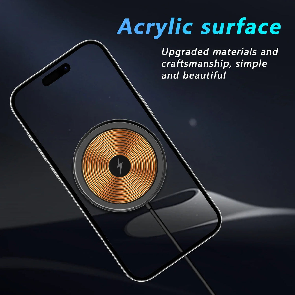 15W Magnetic Fast Wireless Charger Pad For SamsungS24 Ultra iPhone 16 14 Pro LOT