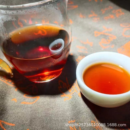 357g Yunnan Pu'er Tea Lincang Iceland Ripe Tea Cake Tea Pu'er Tea Cake