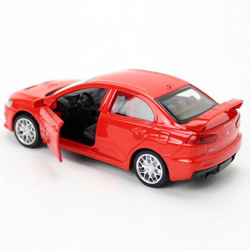 1/41 Scale Mitsubishi Lancer Evolution X Model Car Metal Diecast Toy Cars Red