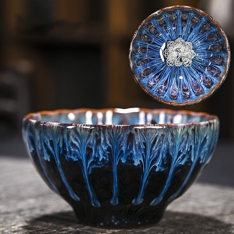 Tianmu Glaze Porcelain Tea Cup Jianzhan Boutique Kiln Change Master Cup 140ml