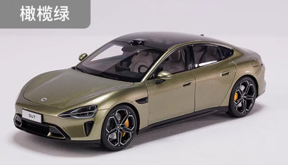 1:18 28CM Xiaomi Original Factory SU7 Car Vehicle Sedan Diecast Model Green