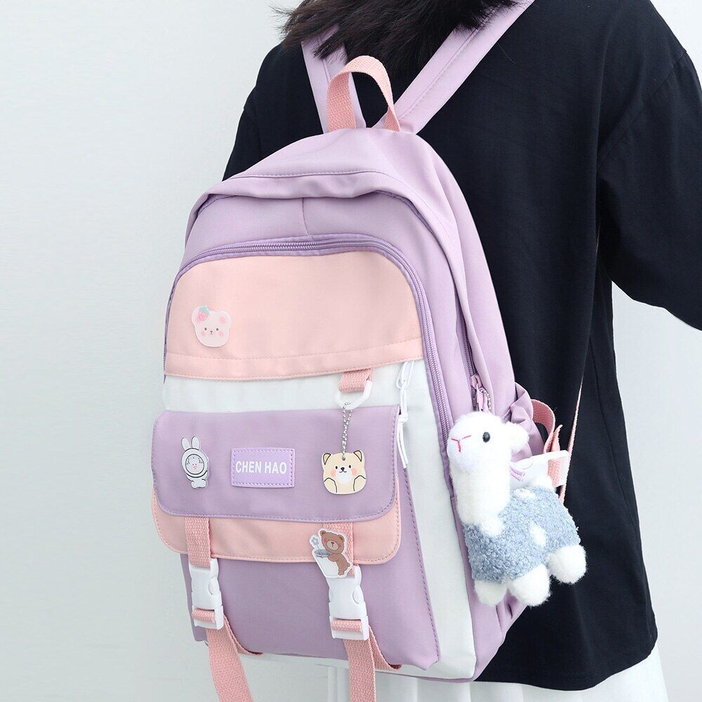 Laptop Backpack Women Bag Ladies Travel School Bag Student Female