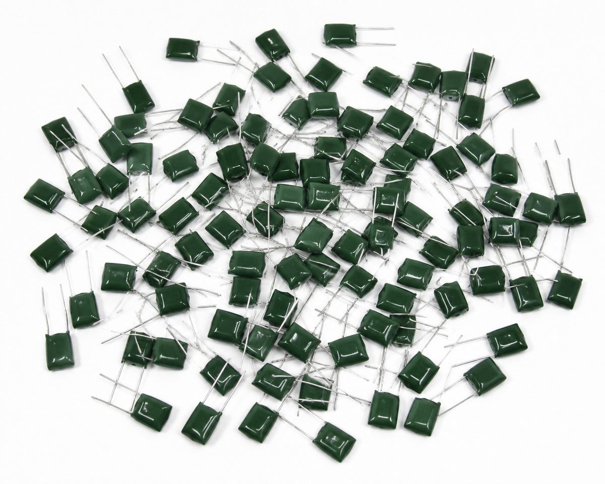 100 Pack Mylar Radial Capacitor 10% 100 Volt 0.0047 µF