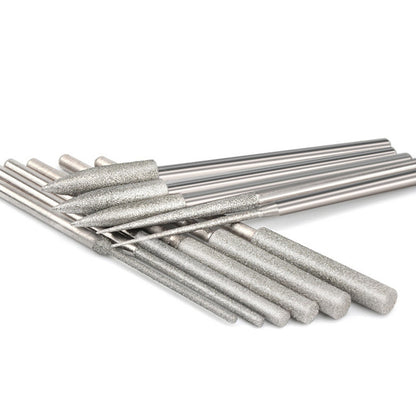 11PCS/Set 1/8" Different Shapes Diamond Burr Bits Rotary Tools Kit Accessories