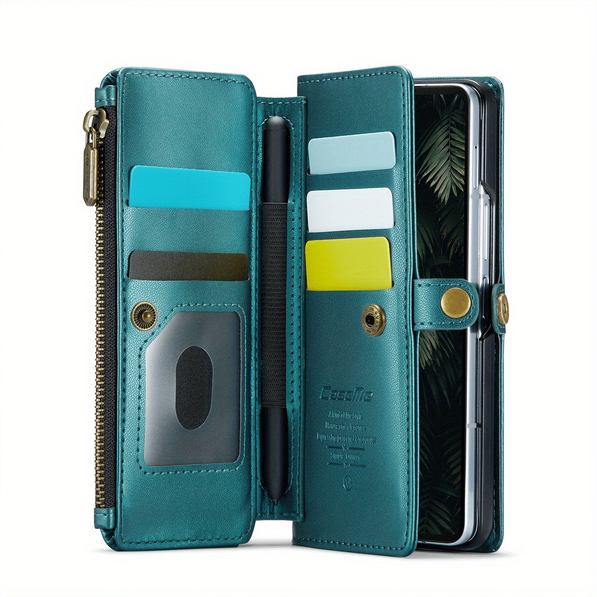 Crossbody for Samsung Galaxy Z Fold 6 Case Wallet Card Holder with Pen Slot