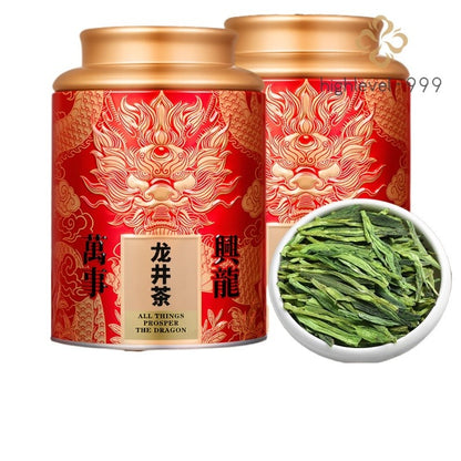 250g Authentic Hangzhou Yuqian Longjing Strong Aroma Type Green Tea Canned Tea