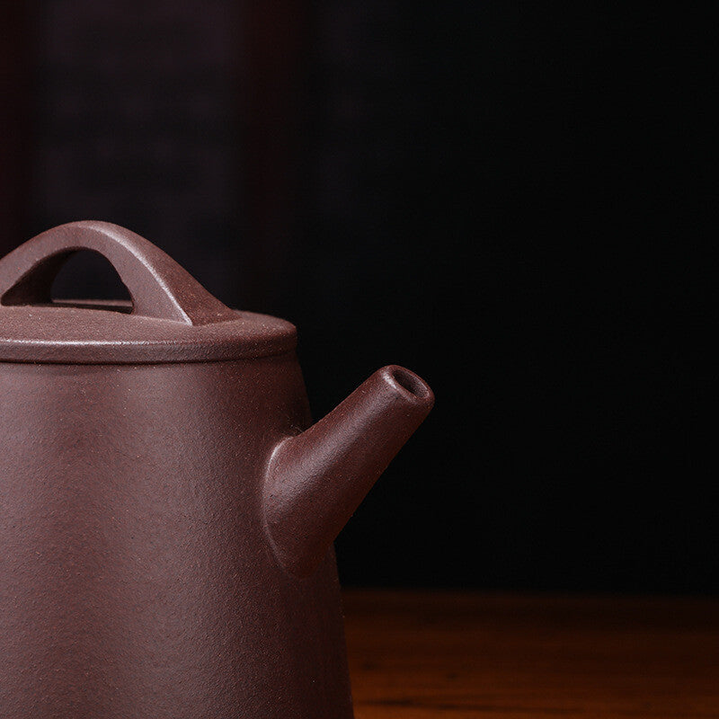 5.1" Collect Chinese Yixing Zisha Pottery Purple Clay 250ML Kung Fu Teapot 高石瓢