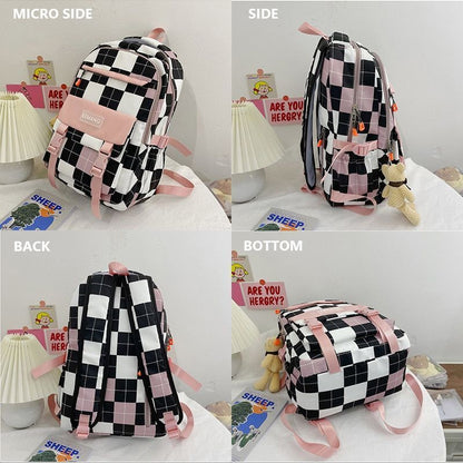 Cute Large Backpack Waterproof Nylon Schoolbag Laptop Traveling Bags 42*29*14 CM