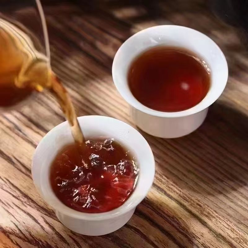 500g Yunnan Ripe Pu-erh Tea 1968 Yiwu Aged Puerh Cooked Tea Brick Old Pu'er Tea
