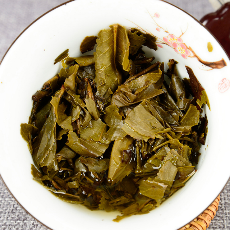 Old Tree Tea 357g Pu-Erh Tea Hundred Year Cake Golden Leaf Gift Tea