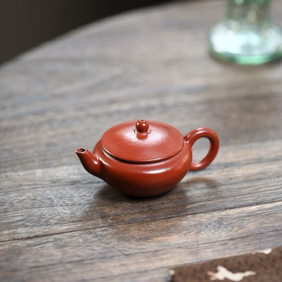 60cc Chinese Yixing Zisha Purple Clay Zhuni Handmade Small Bianying Mini Teapot