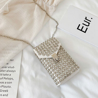 Diamonds Mini Bags Women Mobile Phone Bag Crossbody Bag Coin Ladies Wallet