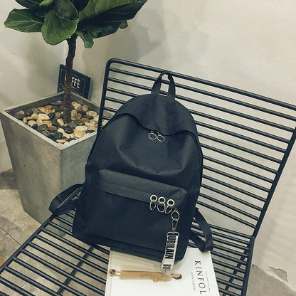 Girl's Polyester Women Backpack Campus School Bag Lady College Rucksack Knapsack
