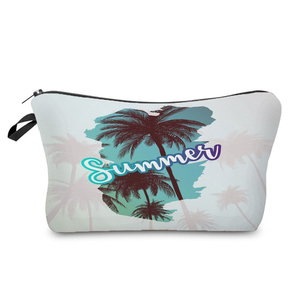 Leopard Printed Cosmetics Organizer Bag Storage Waterproof Makeup Purse Travel