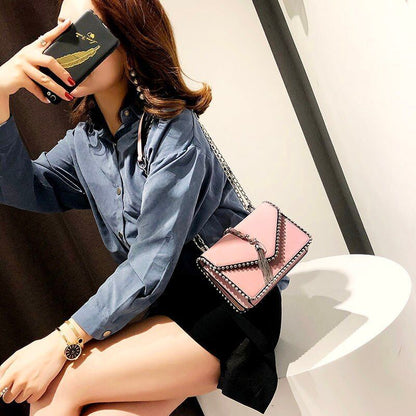 2 Layers Fringe Tassel Synthetic Leather Handbag Vintage Shoulder Bag 17*14*6 CM