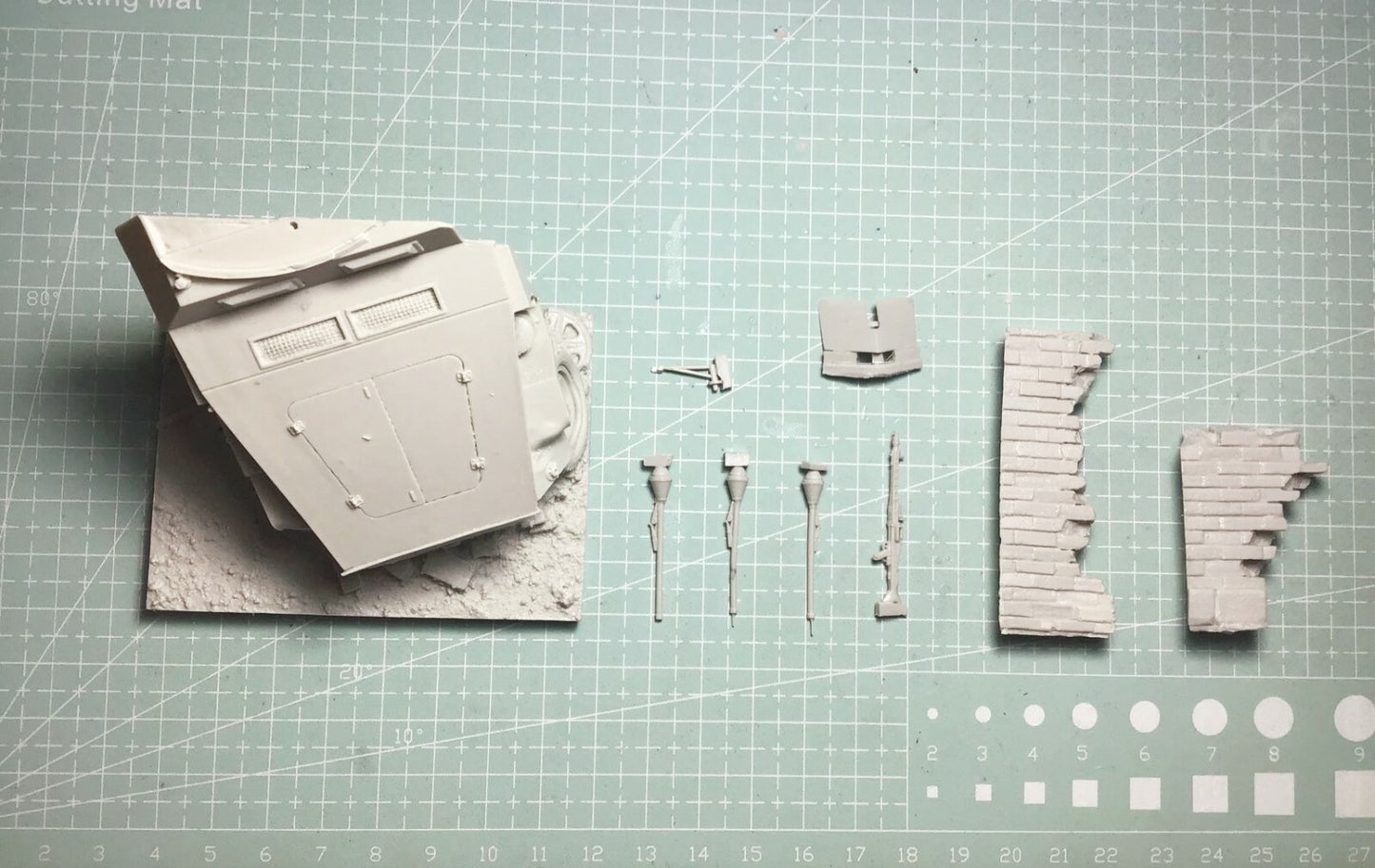 1:35 resin figure model Turret model Unassembled Unpainted
