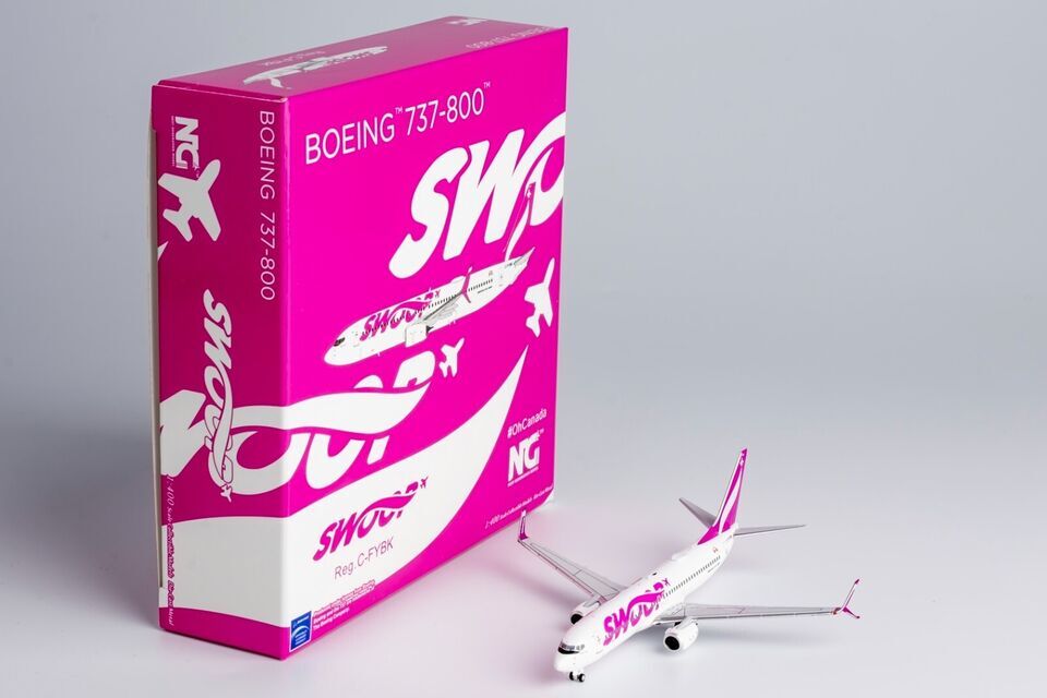 1:400 NG Model Swoop BOEING 737-800 Passenger Airplane Diecast Aircraft Model