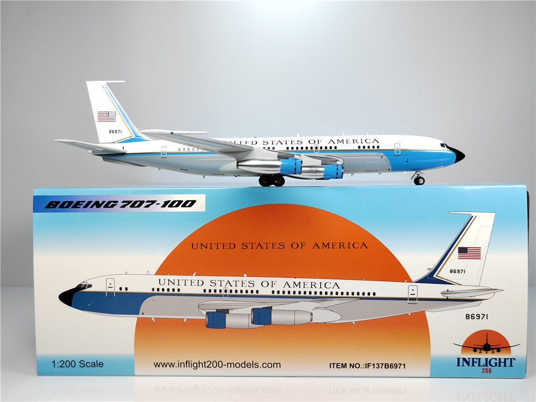 1:200 InFlight United States of America B707-100 Airplane Diecast Plane Model
