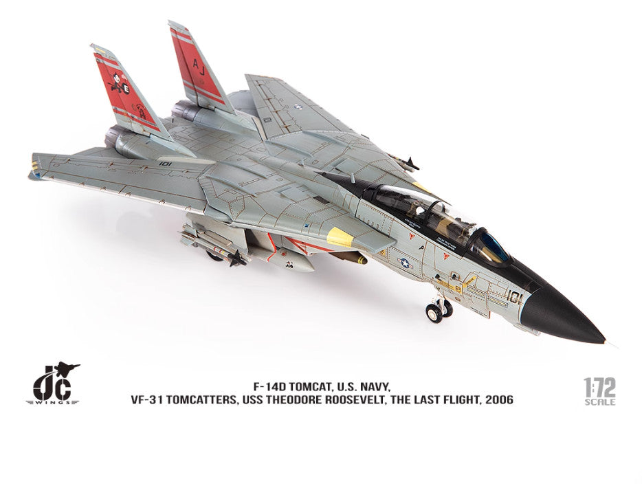 1:72 JC Wings F-14D TOMCAT, U.S. NAVY THE LAST FLIGHT 2006 Fighter Diecast Model