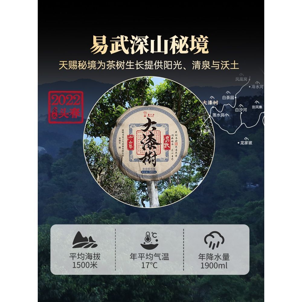 Yunnan Tea Puerh Tea Raw Tea Old Tree 500g Tuo Tea Puerh Menghai Tea