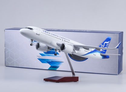 47CM 1:80 CHINA EXPRESS AIRBUS A320neo Airplane Landing Gear Resin Plane Model