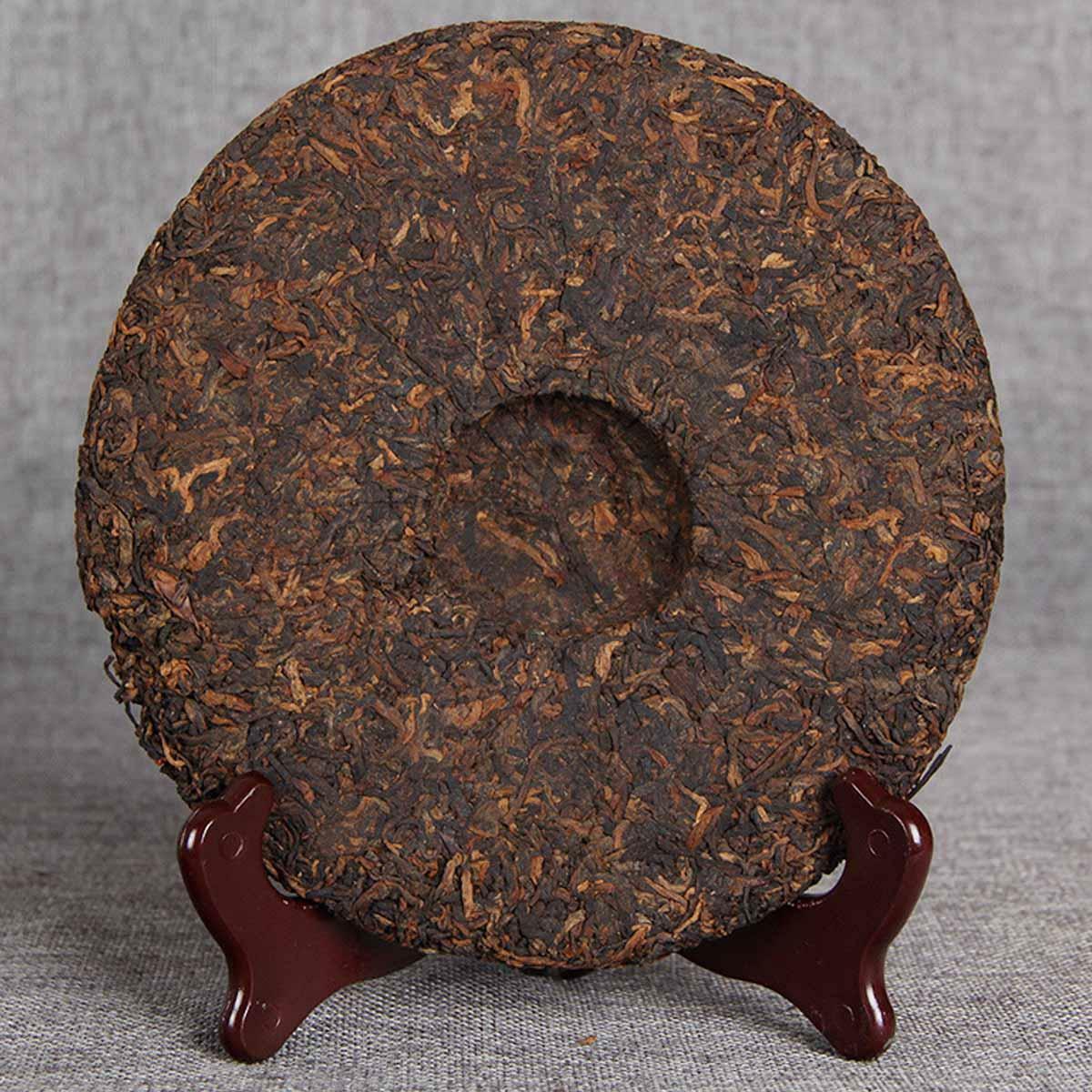 357g Laobanzhang Ripe Puerh Tea Ecological Ancient Tree Tea Golden Bud Black Tea