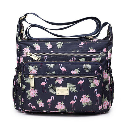 Crossbody Casual Shoulder Bag Rural Style Cloth Nylon Waterproof Shopper Handbag