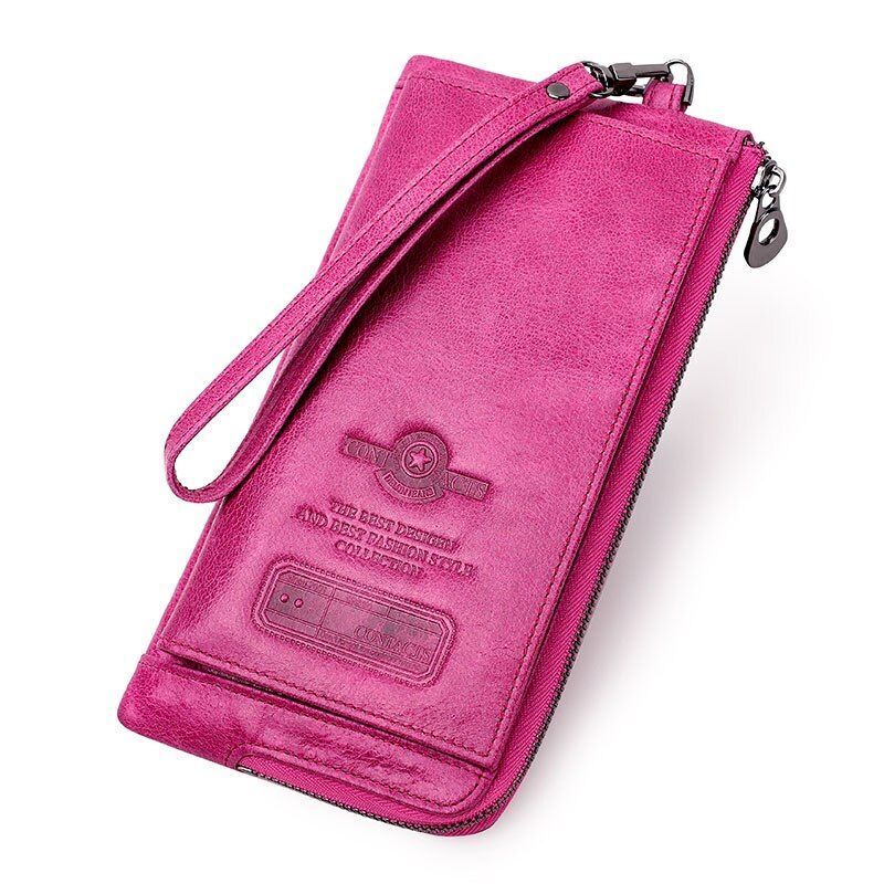 Leather Fashion Long Wallet Women Card Holder Zipper Coin Purse Clutch Bag 1 PC