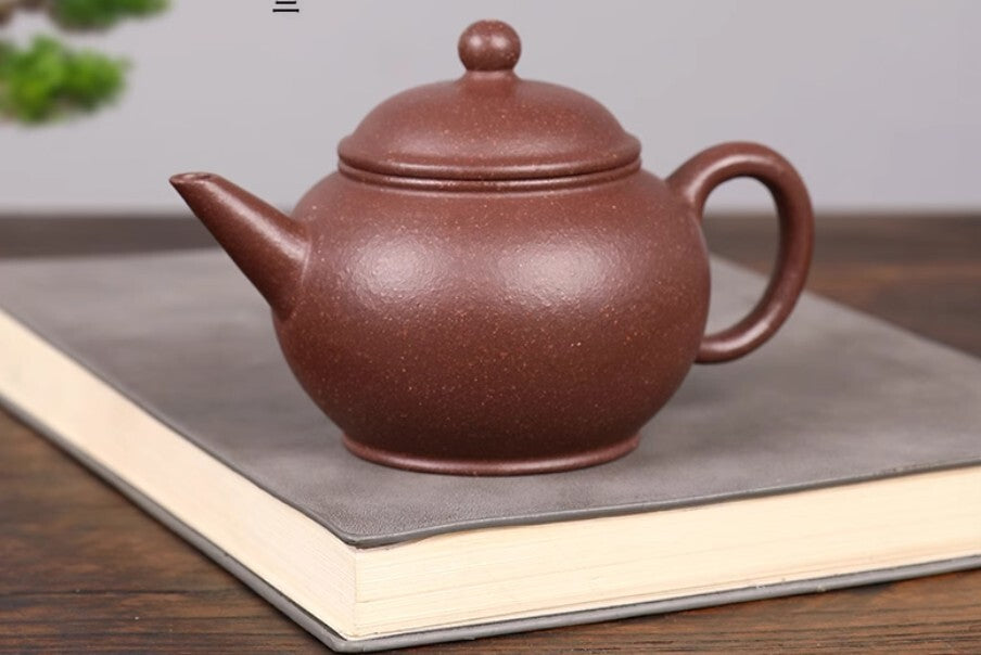 120cc chinese Yixing Handmade Zisha Dicaoqing clay Teapot shuiping Hu Tea Pot