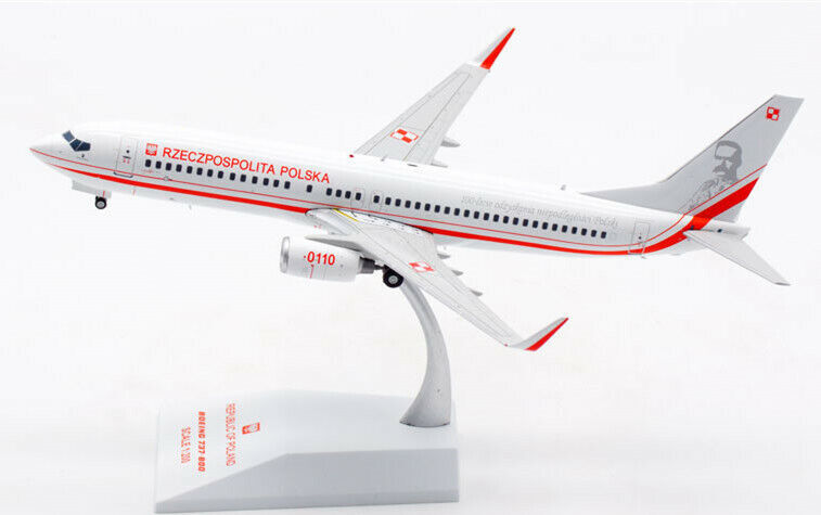 1:200 JC Wings RZECZPOSPOLITA POLSKA BOEING 737-800 Plane Diecast Aircraft Model