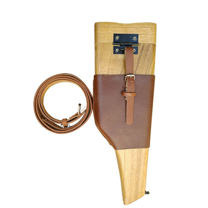 German C96 Broomhandle Mauser Holster with Diagonal Leather Shoulder Strap Stock